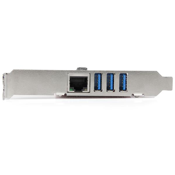 3-Port PCI Express USB 3.0 Card + Gigabit Ethernet