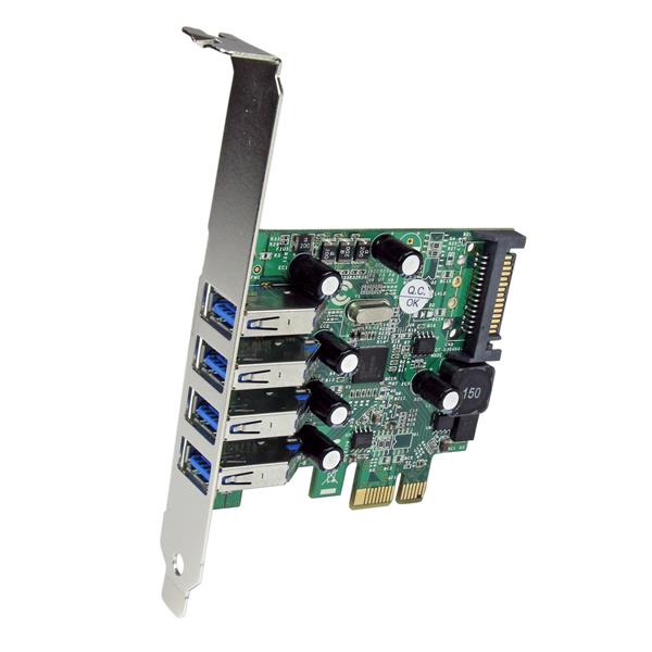 4 Port USB 3.0 PCI Express Card with UASP Support