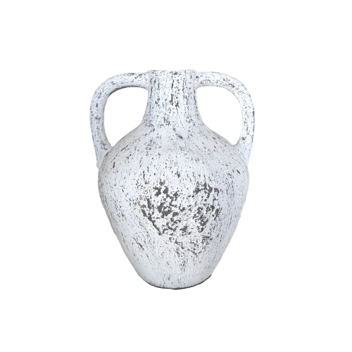 Lombok Urn - Buffalo Antique Whitewash Medium (42cm)