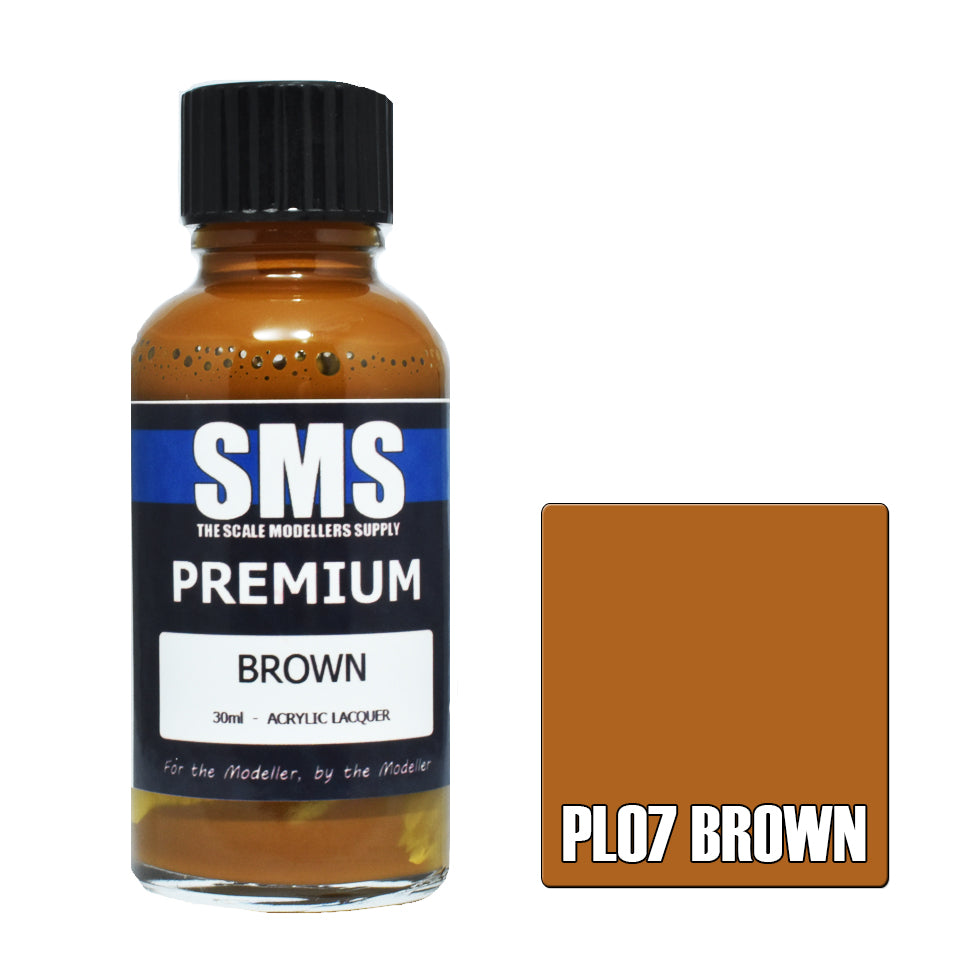 AIR BRUSH PAINT 30ML PREMIUM BROWN ACRYLIC LACQUER