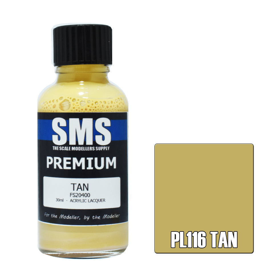 AIR BRUSH PAINT 30ML PREMIUM TAN ACRYLIC LACQUER SCALE MODELLERS SUPPLY