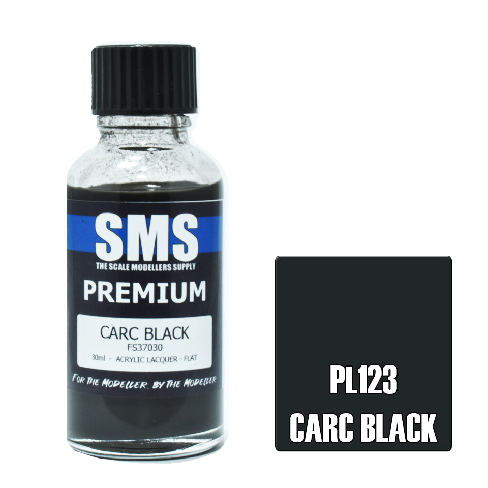 AIR BRUSH PAINT 30ML PREMIUM CARC BLACK ACRYLIC LACQUER SCALE MODELLERS SUPPLY