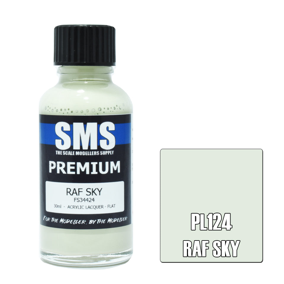 AIR BRUSH PAINT 30ML PREMIUM RAF SKY ACRYLIC LACQUER SCALE MODELLERS SUPPLY