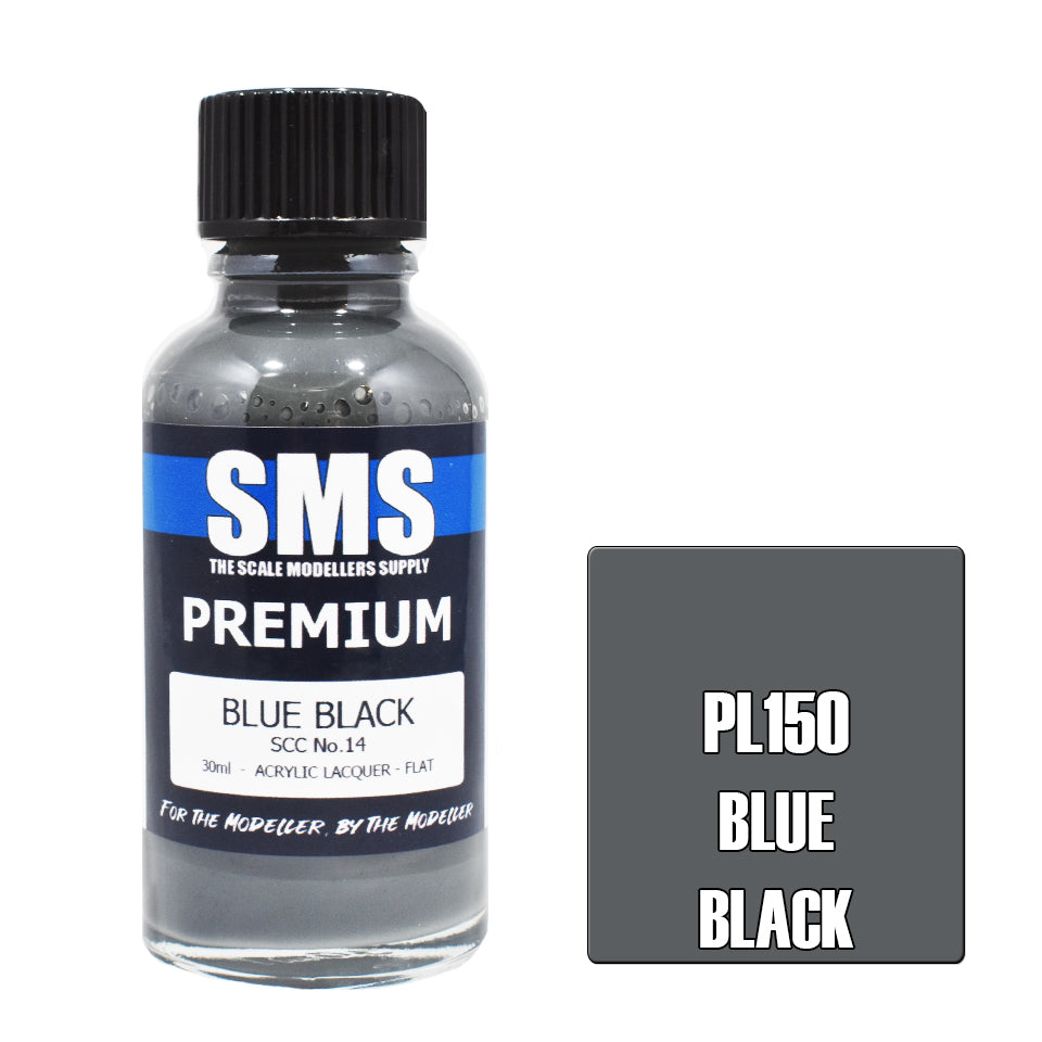 AIR BRUSH PAINT 30ML PREMIUM BLUE BLACK SCC NO.14 ACRYLIC LACQUER