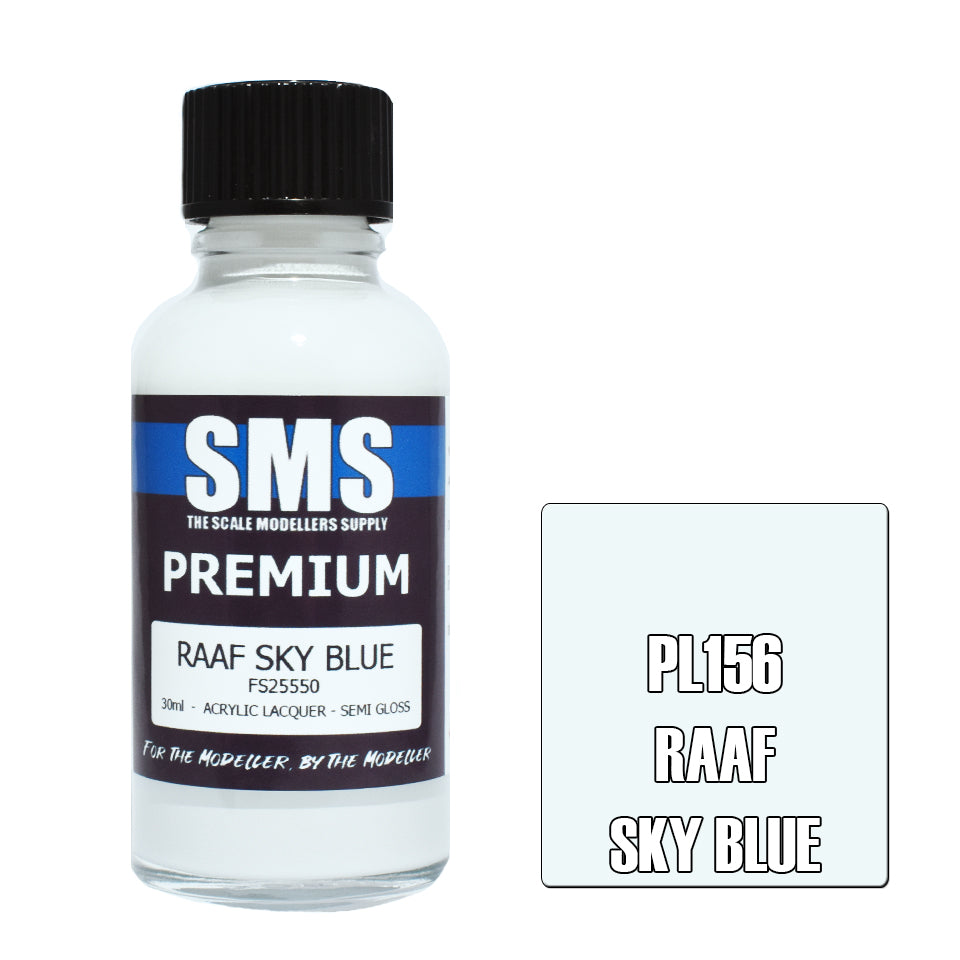 AIR BRUSH PAINT 30ML PREMIUM RAAF SKY BLUE ACRYLIC LACQUER