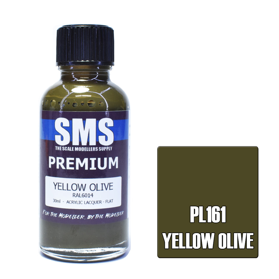 AIR BRUSH PAINT 30ML PREMIUM YELLOW OLIVE ACRYLIC LACQUER