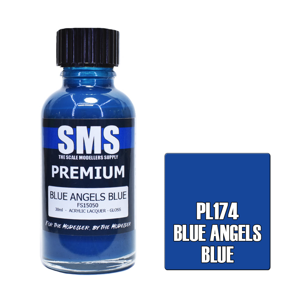 AIR BRUSH PAINT 30ML PREMIUM BLUE ANGELS BLUE ACRYLIC LACQUER