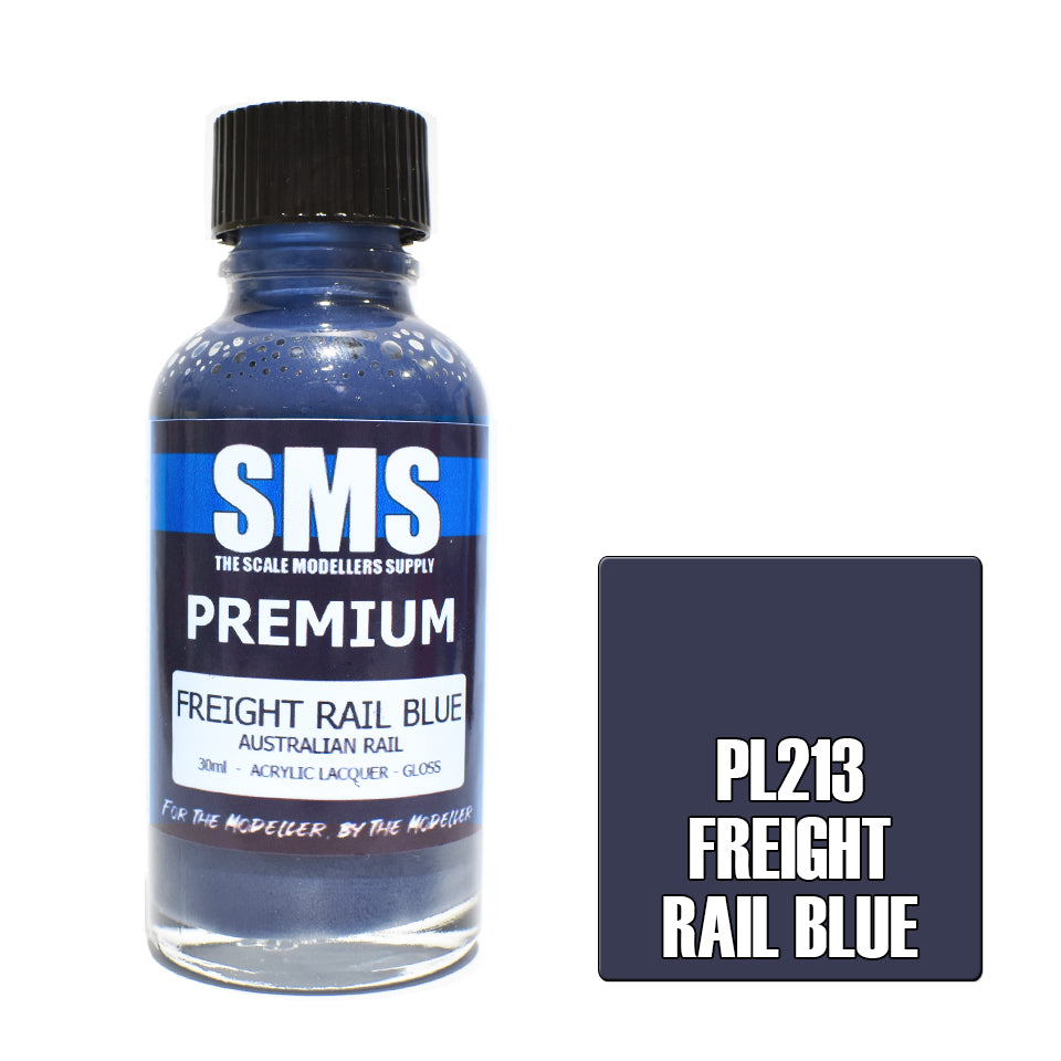 AIR BRUSH PAINT 30ML PREMIUM FREIGHT RAIL BLUE ACRYLIC LACQUER