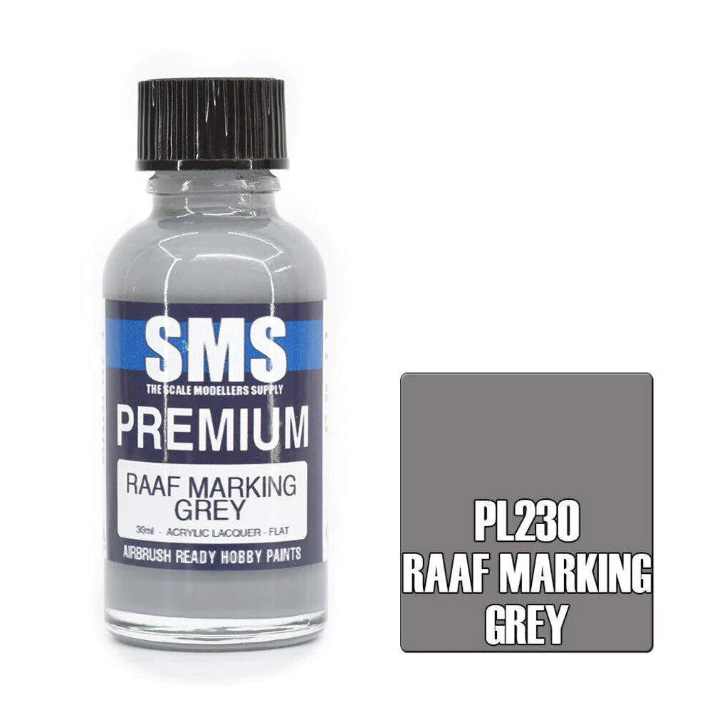 AIR BRUSH PAINT 30ML RAAF MARKING GREY PL230 ACRYLIC LACQUER