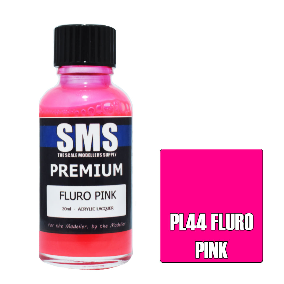 AIR BRUSH PAINT 30ML PREMIUM FLURO PINK ACRYLIC LACQUER