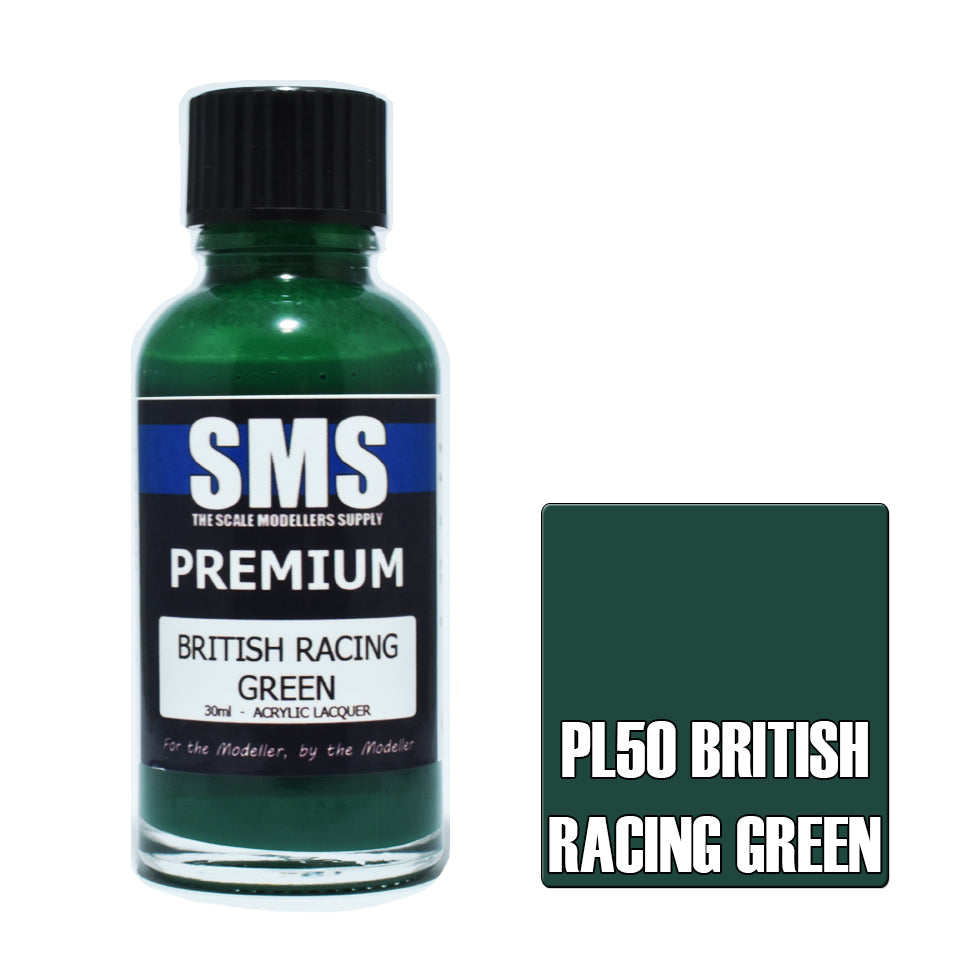 AIR BRUSH PAINT 30ML PREMIUM BRITISH RACING GREEN ACRYLIC LACQUER