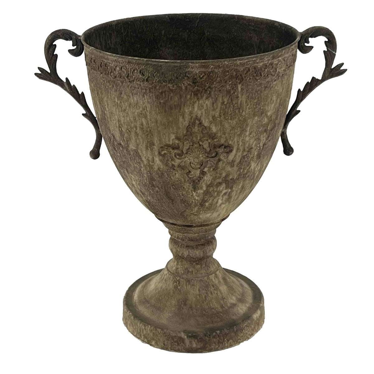 ANTIQUE METAL URN - 470x360x540