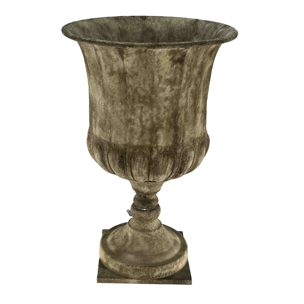 ANTIQUE METAL URN - 430x430x670