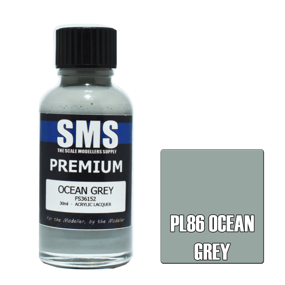 AIR BRUSH PAINT 30ML PREMIUM OCEAN GREY ACRYLIC LACQUER