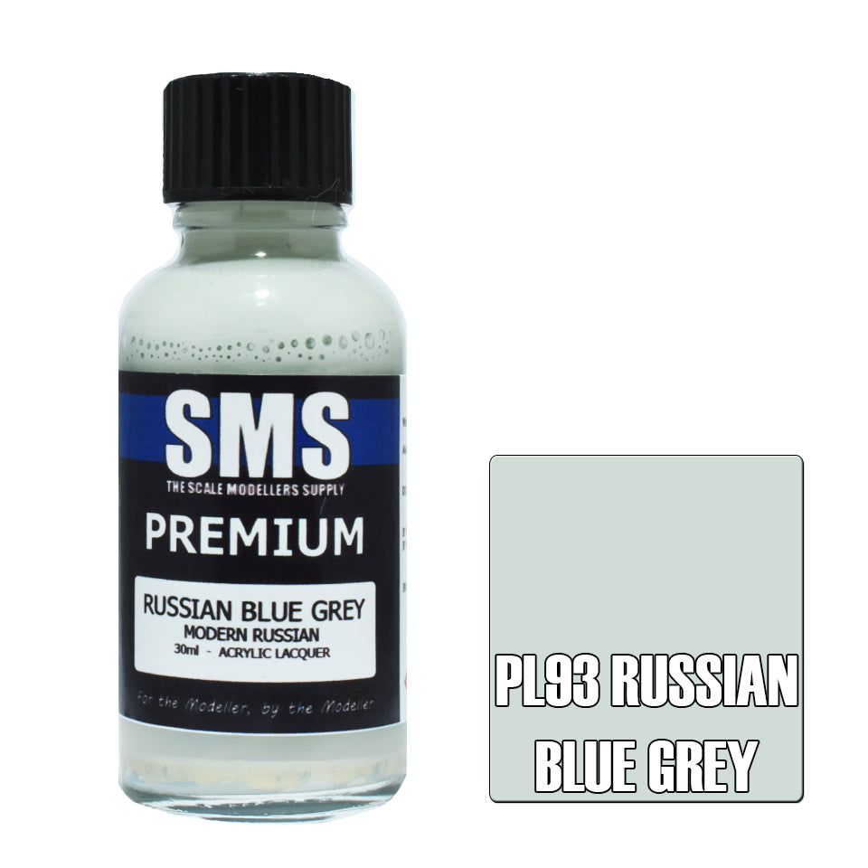 AIR BRUSH PAINT 30ML PREMIUM RUSSIAN BLUE GREY ACRYLIC LACQUER