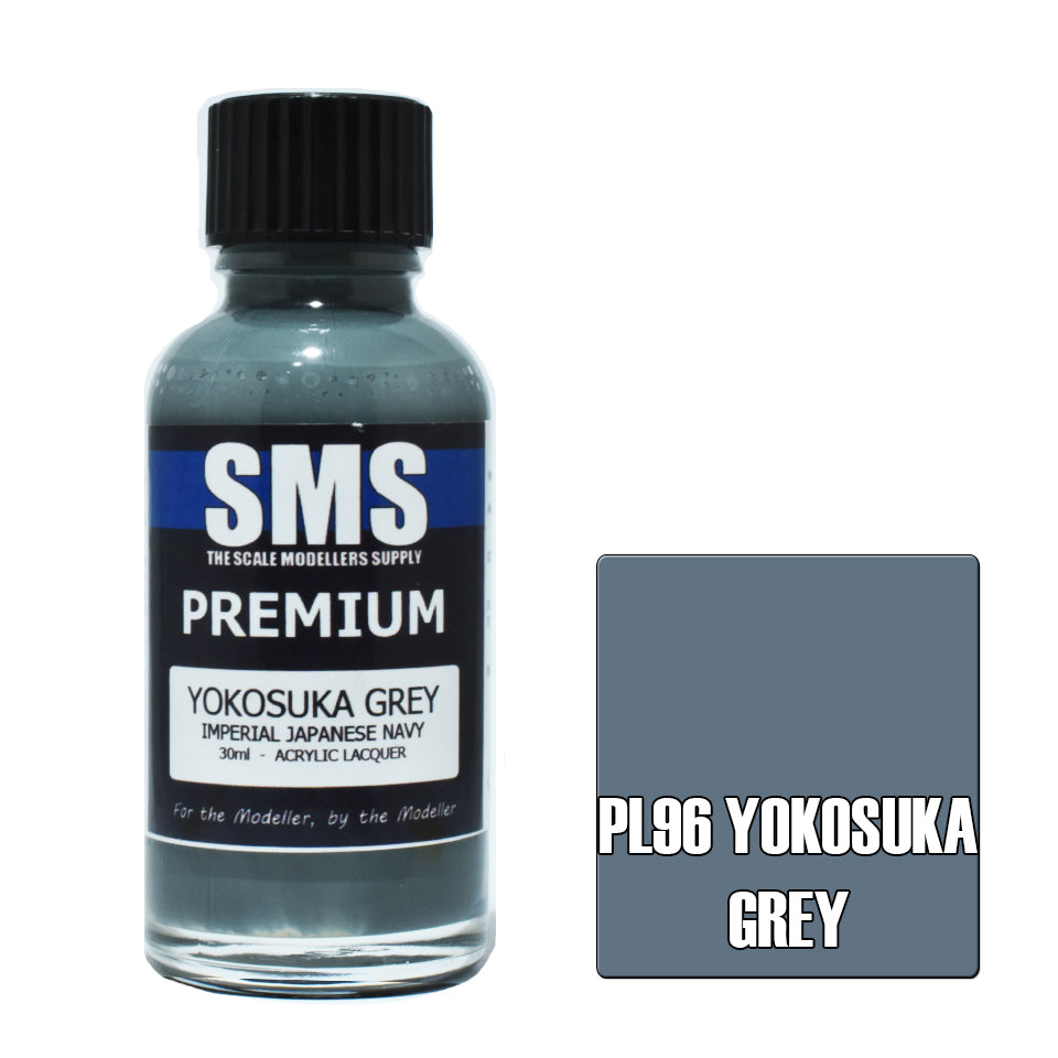 AIRBRUSH PAINT 30ML PREMIUM YOKOSUKA GREY (IJN) ACRYLIC LACQUER