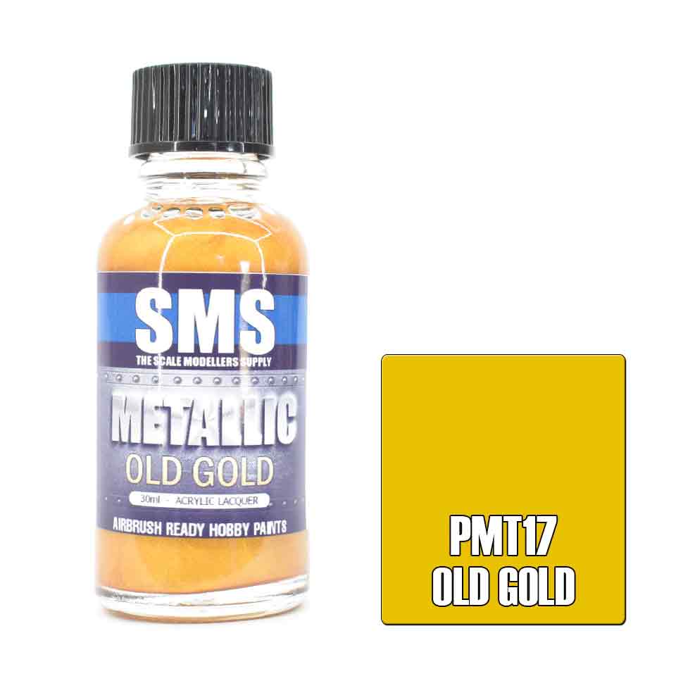 AIR BRUSH PAINT 30ML METALLIC GOLD ACRYLIC LACQUER
