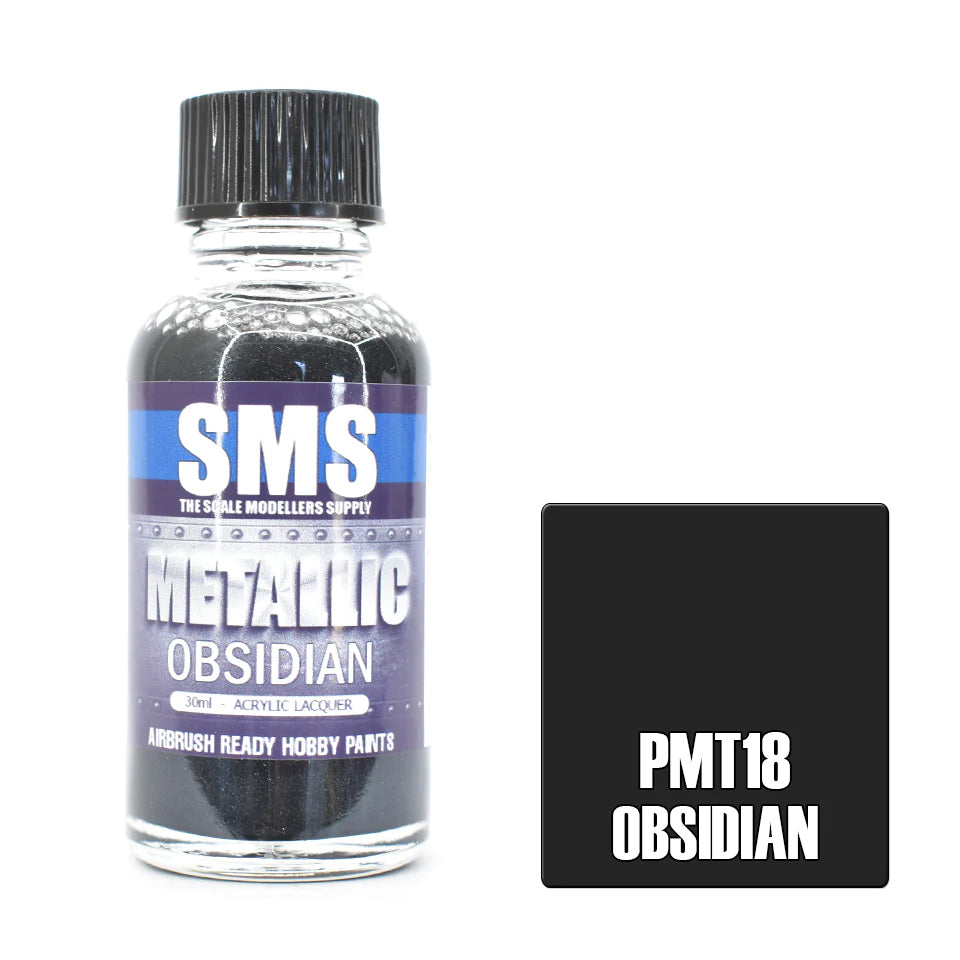 AIR BRUSH PAINT 30ML OBSIDIAN ACRYLIC LACQUER