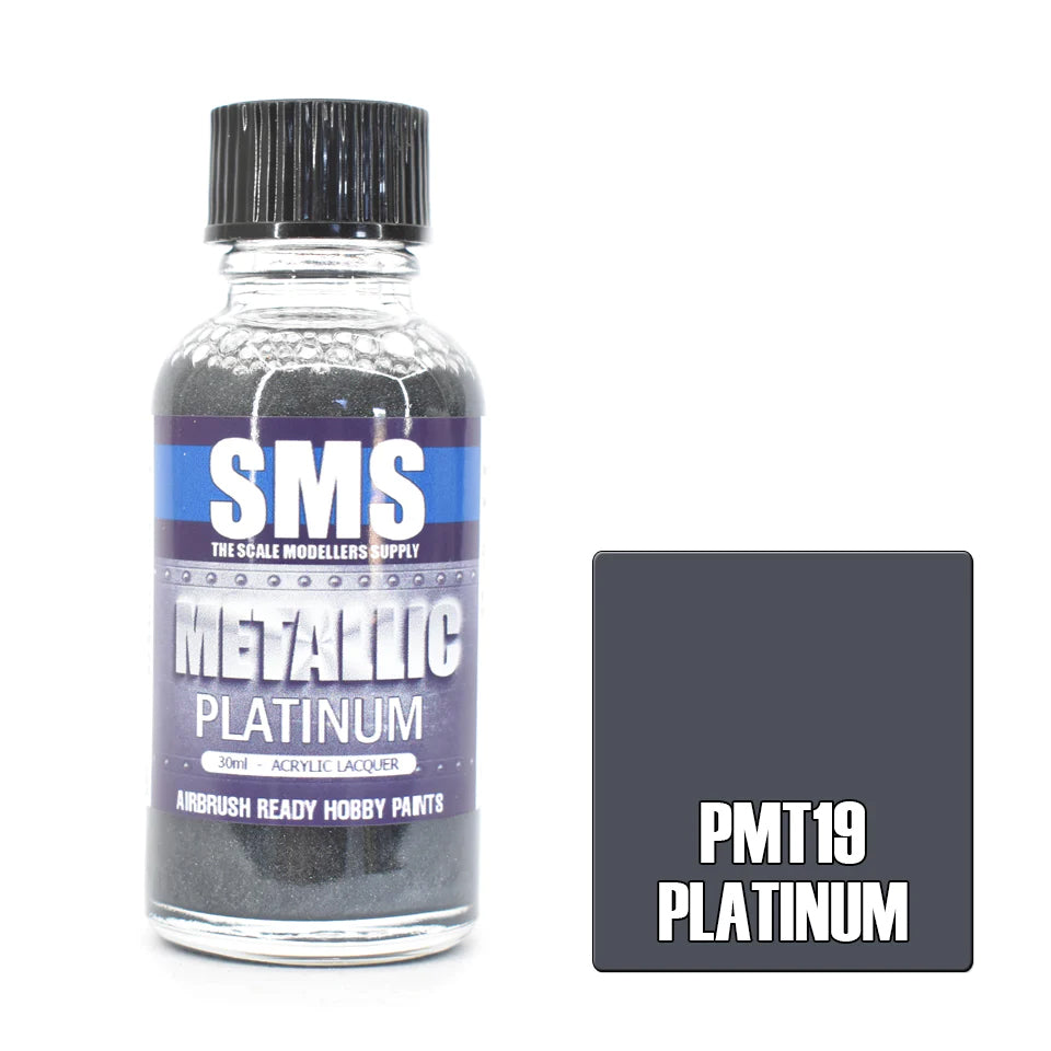 AIR BRUSH PAINT 30ML PLATINUM ACRYLIC LACQUER
