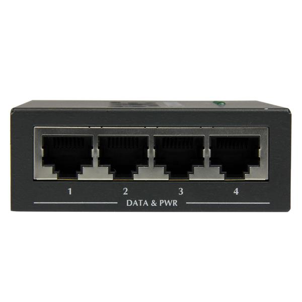 4-Port Gigabit Midspan - PoE+ Injector - 802.3at/af