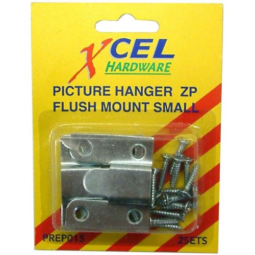 Picture Hanger Flush Mount Plain 2 Sets Per Card