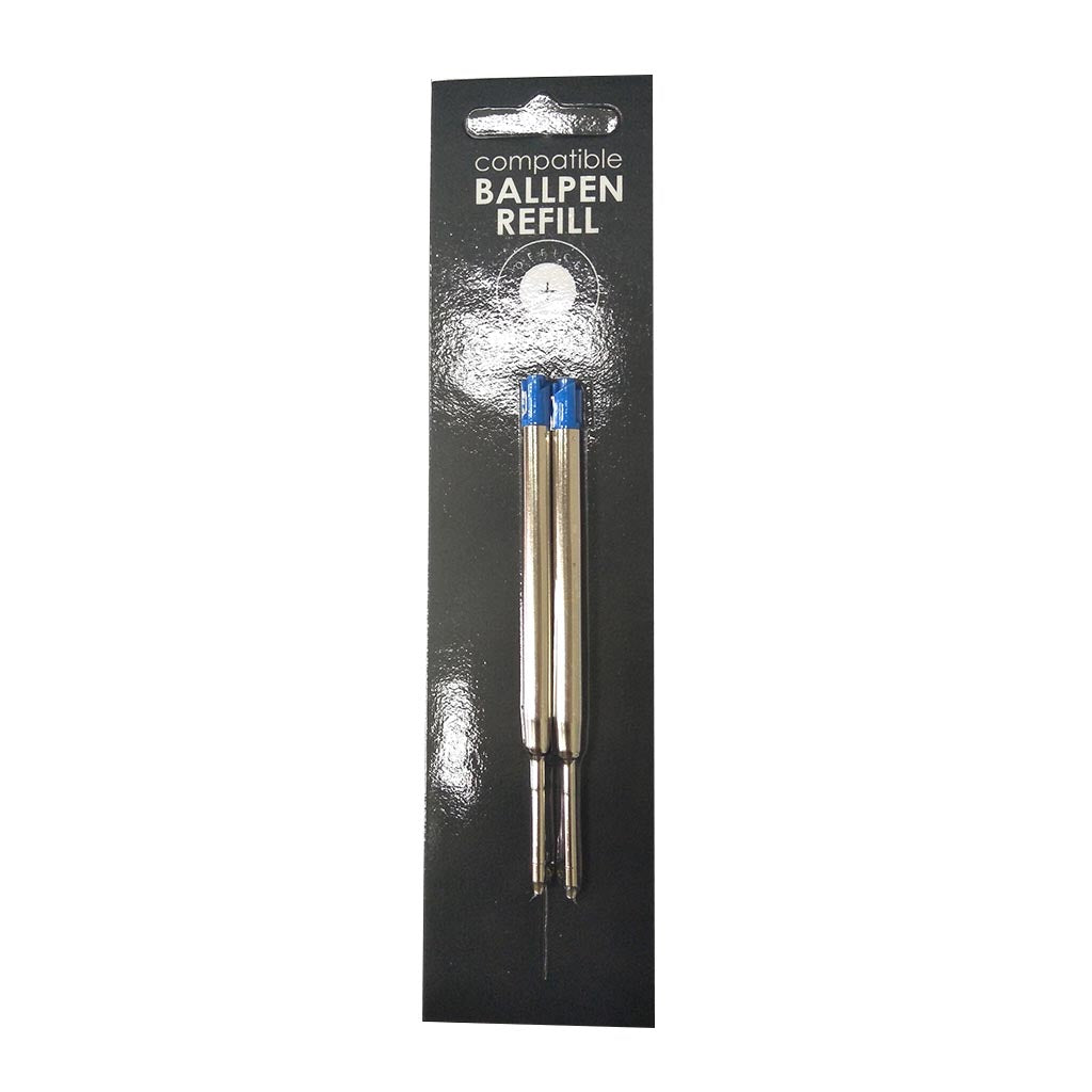 GBP Compatible Parker Ballpoint Refill Blue Pack 2