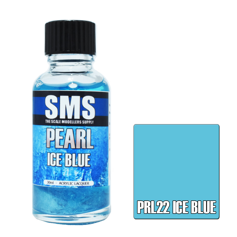 AIRBRUSH PAINT 30ML PEARL ICE BLUE ACRYLIC LACQUER