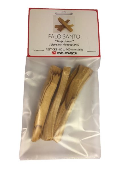 Three sustainably sourced Palo Santo sticks for cleansing spaces, enhancing meditation, and promoting relaxation.