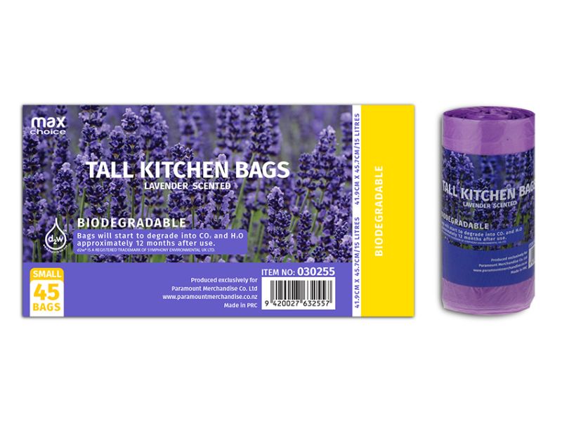 Kitchen Tidy Bag - MC Biodegradable 15L Scented (24 Packs)