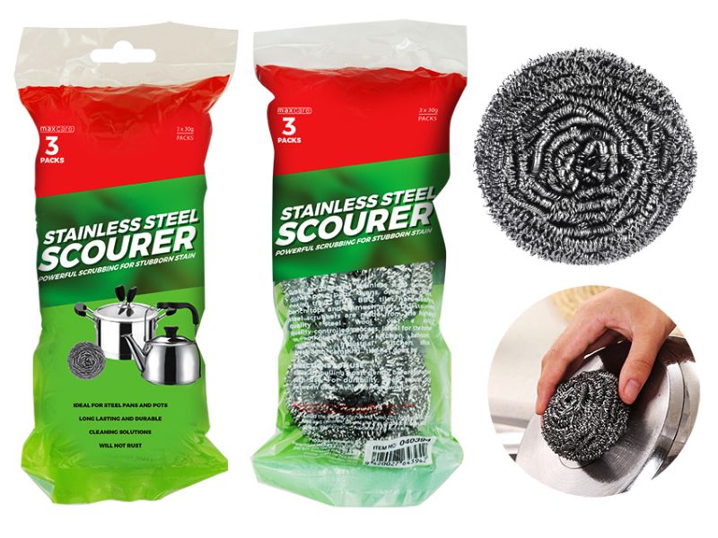 Stainless Steel Scourer - Maxcare (72pcs)