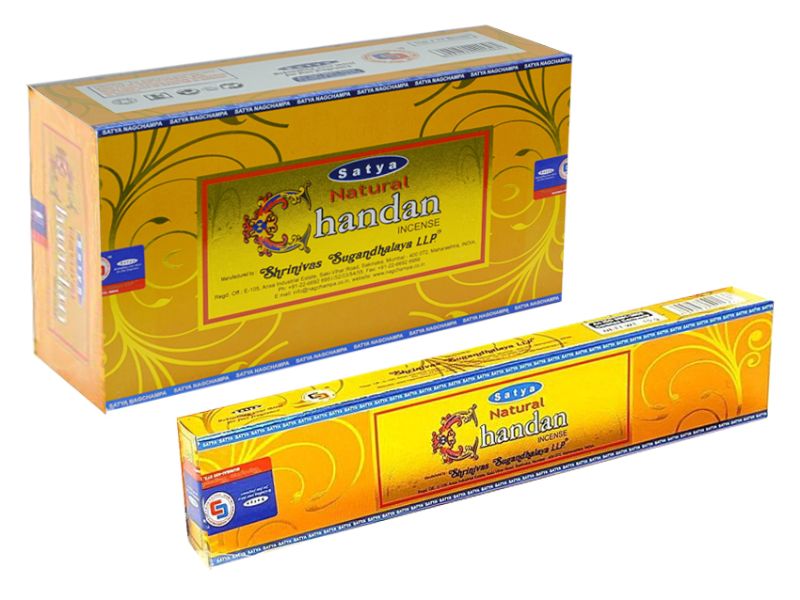 Incense - Satya Natural Sandal 15gms (12 Packs)