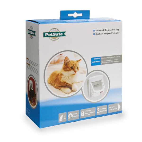 Staywell Magnetic 4-Way Locking Deluxe Cat Flap