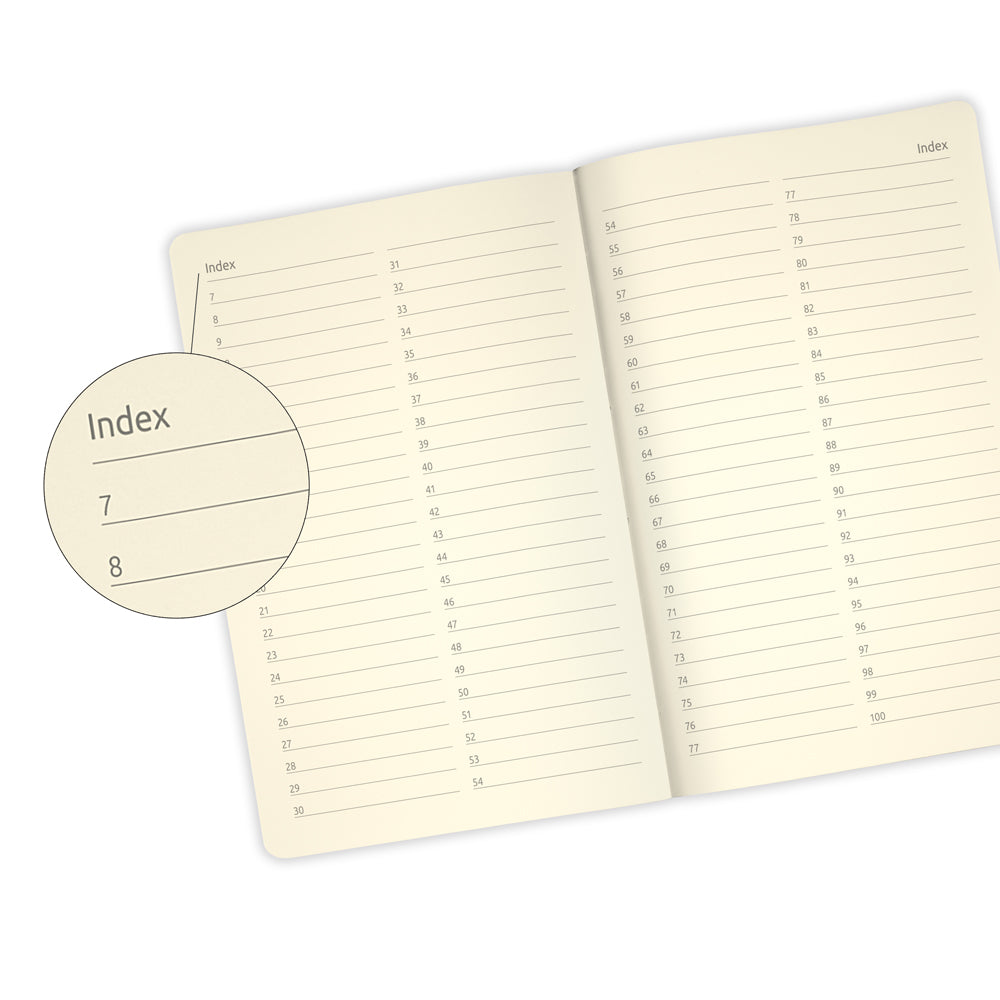 Elegant Castelli Oro Pocket Ruled Notebook with textured geometric design, gold ribbon marker, and document pocket for organized writing.
