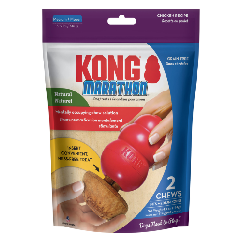 Dog Treat - KONG Marathon Chicken Medium (2pk)