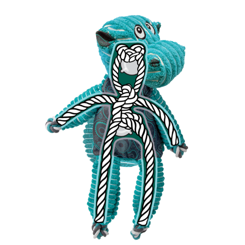 Dog Toy - KONG Floppy Knots Hippo (Medium/Large)