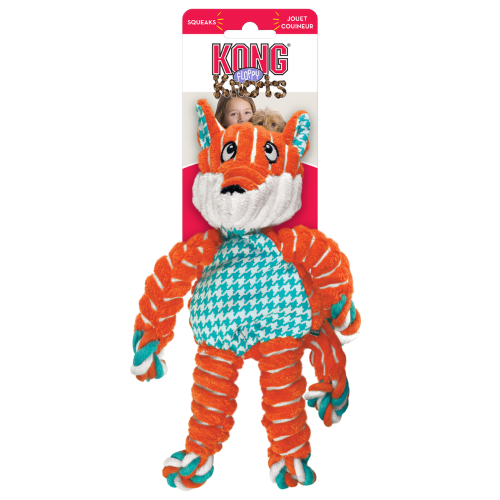 Dog Toy - KONG Floppy Knots Fox (Small/Medium)