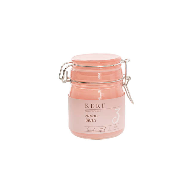 Scented Candle Honey Jar Amber Blush