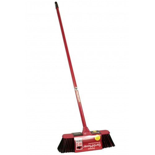 Heavy-duty 30cm outdoor broom with 118cm metal handle, perfect for efficient sweeping of debris on decks and driveways.