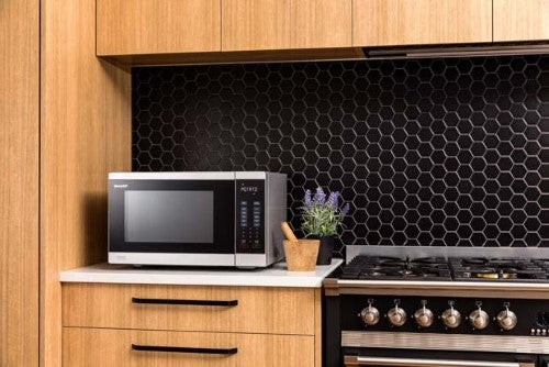 Compact Microwave - 1200W Midsize Inverter 34L (Silver)