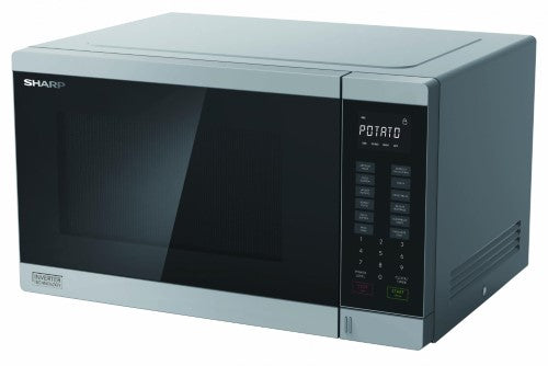 Compact Microwave - 1200W Midsize Inverter 34L (Silver)