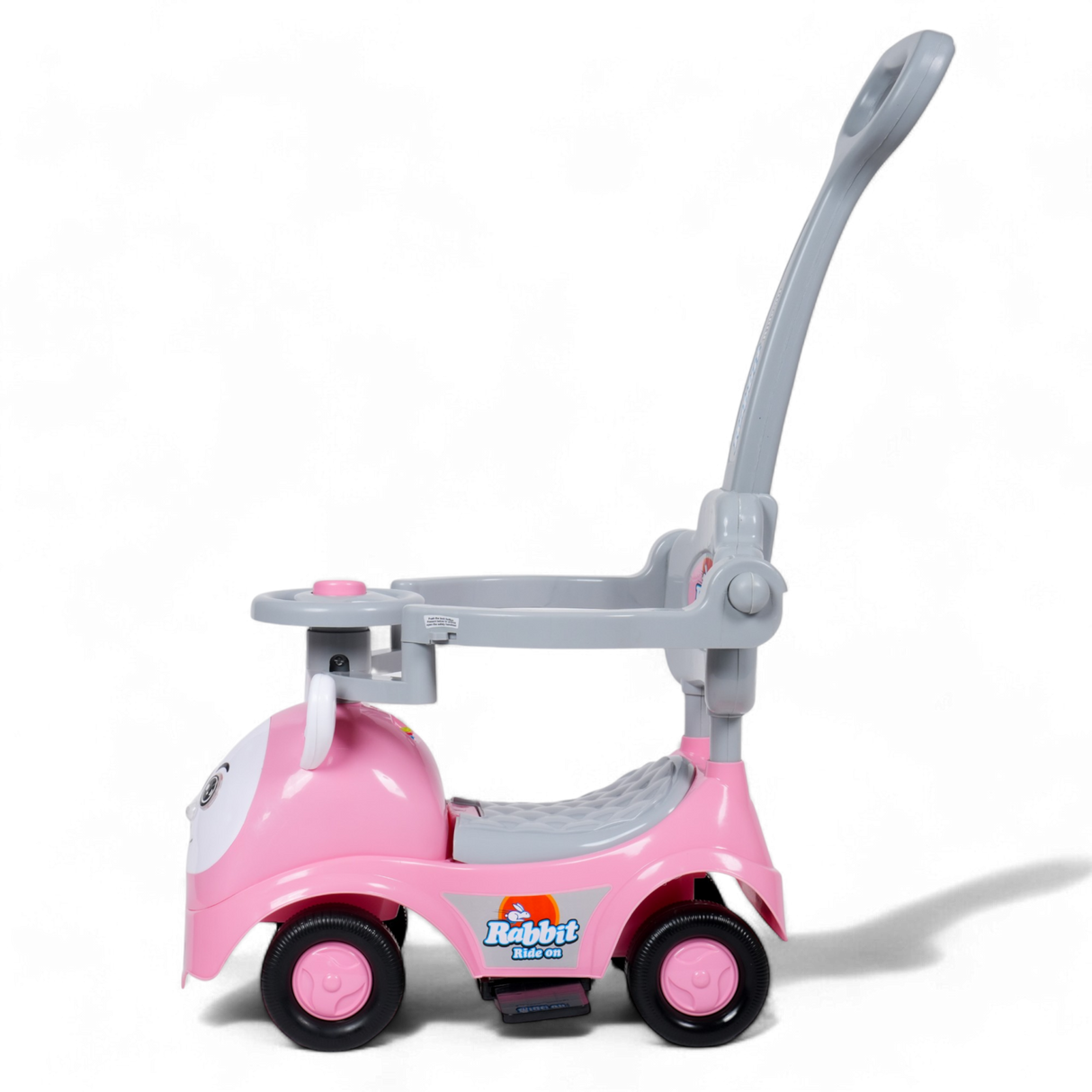Kids Rabbit Ride-On With Parent Handle & Footrest FR-170 Pink
