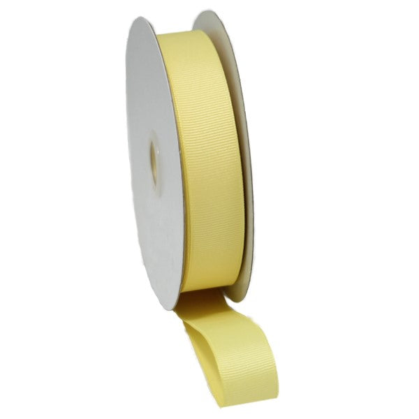 Ribbon Woven edge Grosgrain Light Yellow