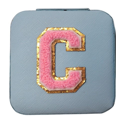 Letter - C Blue Jewellery Box (Set of 2)