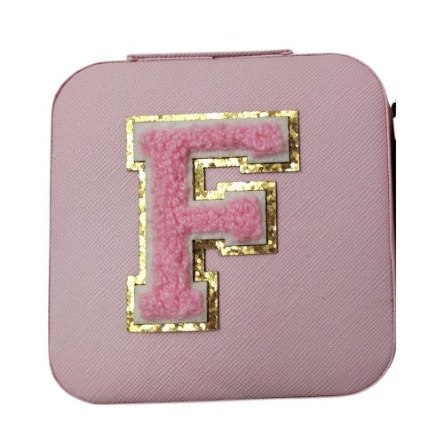 Letter - F Pink Jewellery Box (Set of 2)