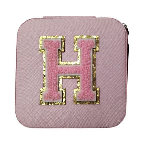 Letter - H Pink Jewellery Box (Set of 2)