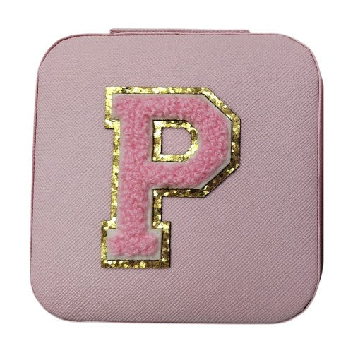 Letter - P Pink Jewellery Box (Set of 2)