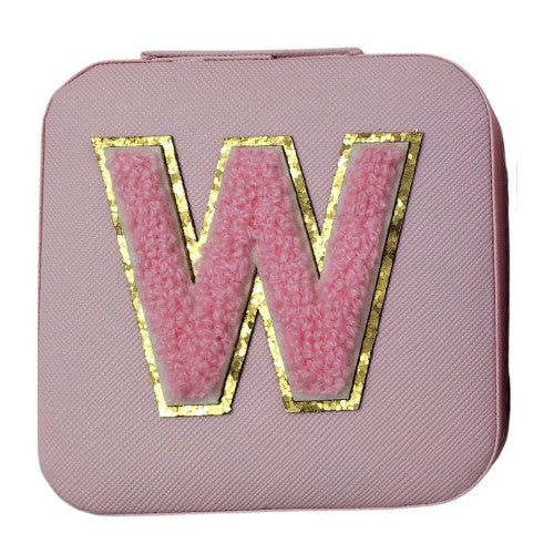 Letter - W Pink Jewellery Box (Set of 2)