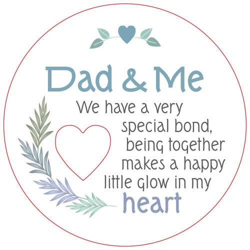 Dad and Me Piece of My Heart Magnet (Set of 2)
