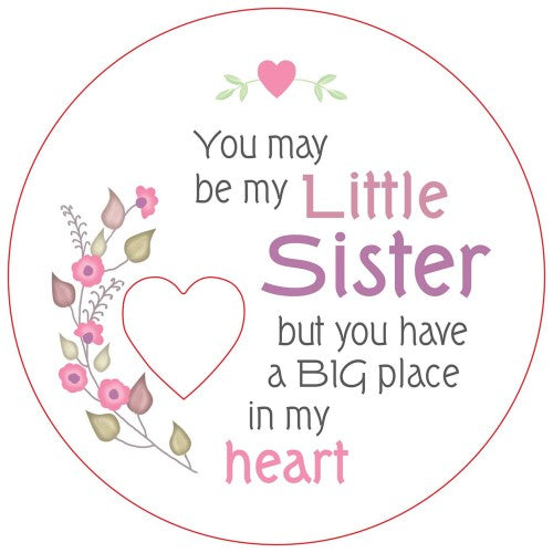 Little Sister Piece of My Heart Magnet (Set of 2)