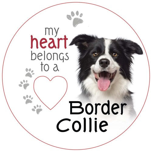Border Collie Piece of My Heart Magnet (Set of 2)